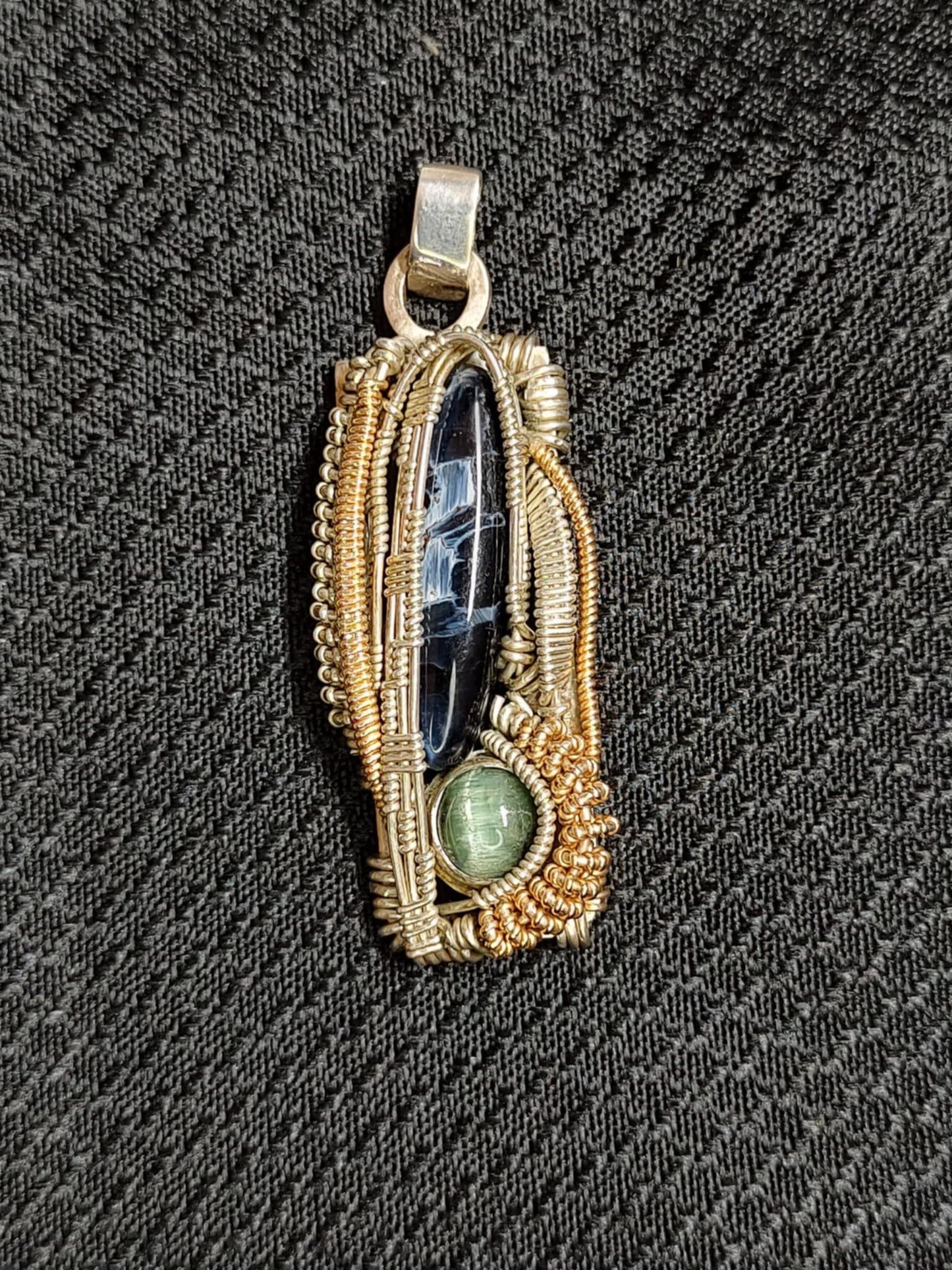 Pietersite Cat Eye tourmaline Pendant