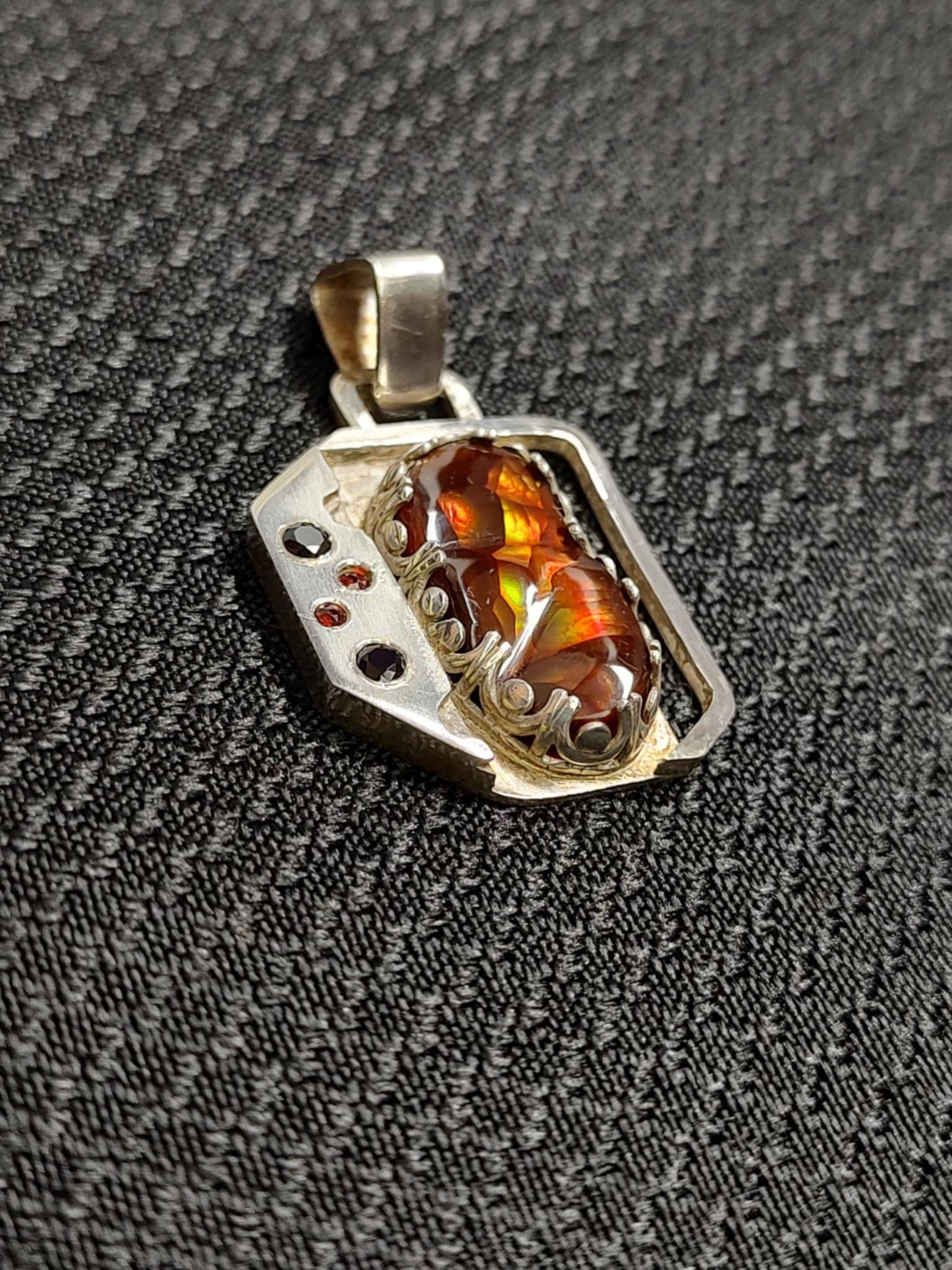 Fire Agate Pendant