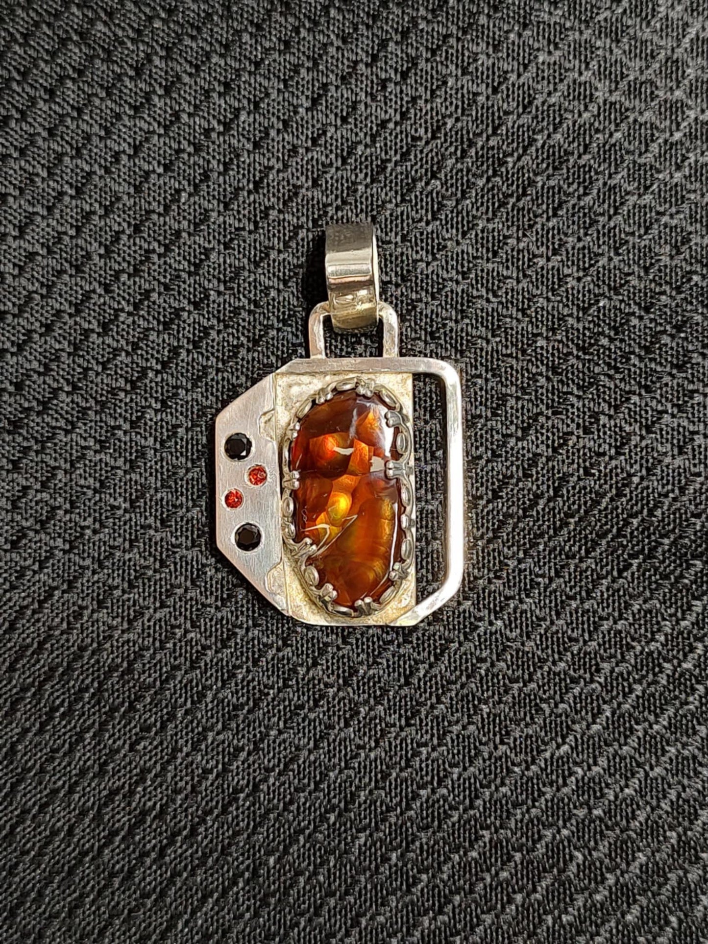 Fire Agate Pendant
