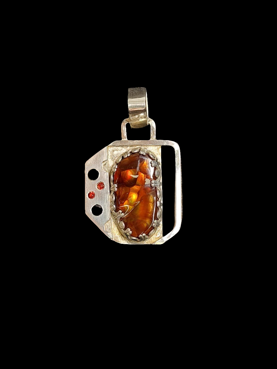 Fire Agate Pendant