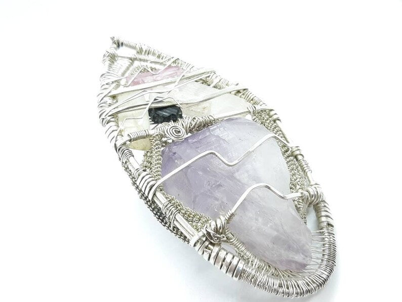 Amethyst Twin Pendant