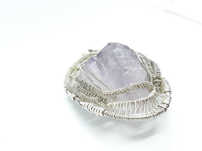 Amethyst Twin Pendant