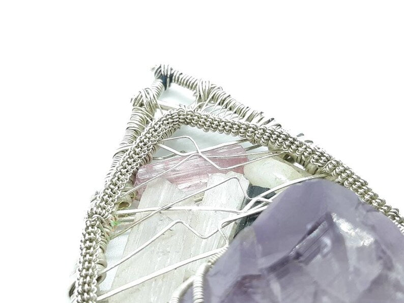Amethyst Twin Pendant