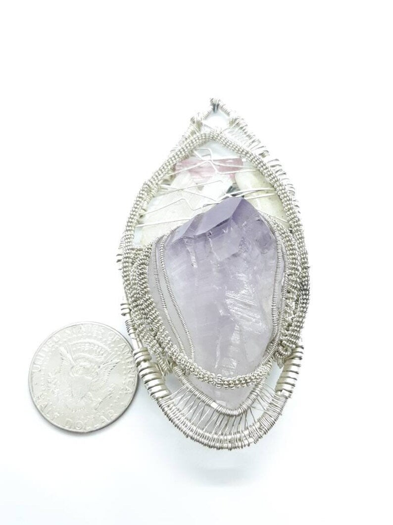 Amethyst Twin Pendant