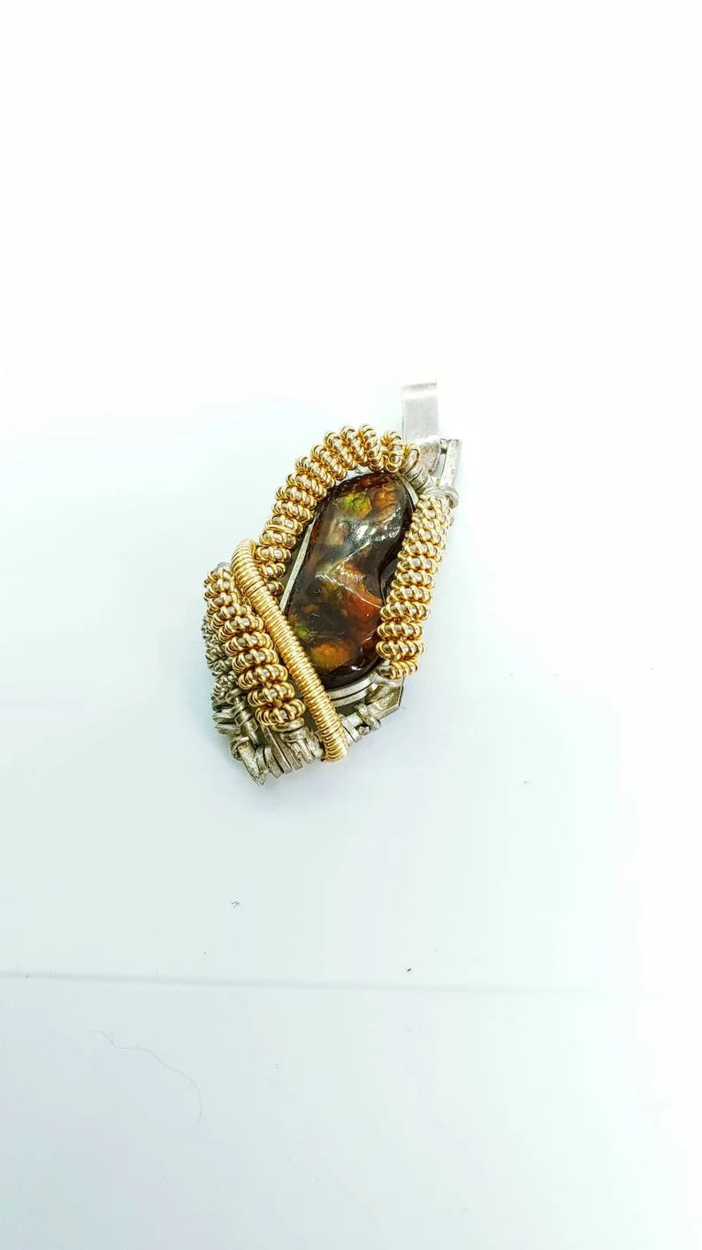 Fire Agate Pendant