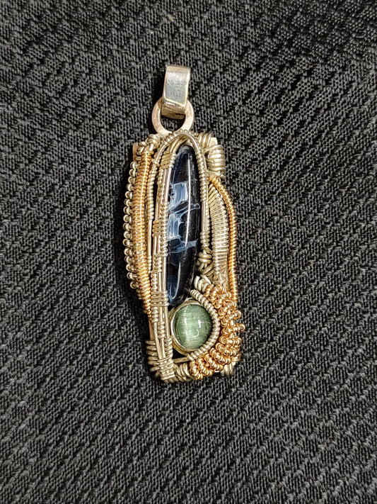 Pietersite Cat Eye tourmaline Pendant