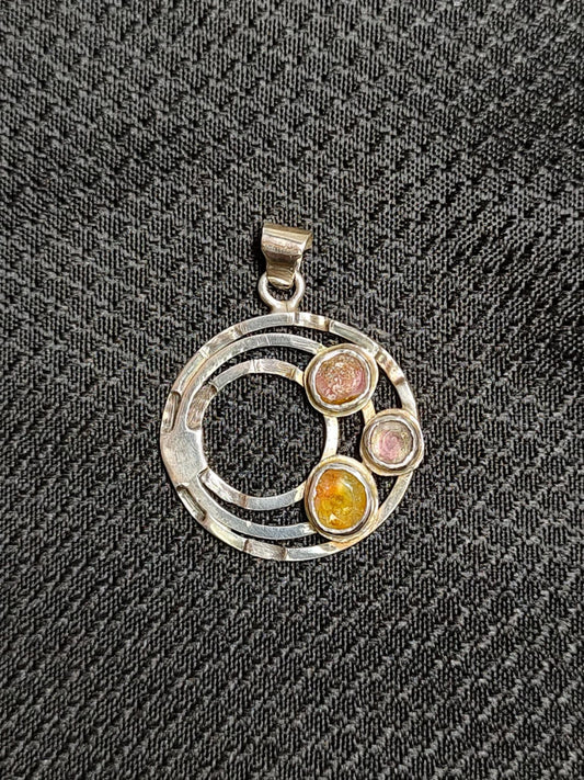 Triple Tourmaline Pendant