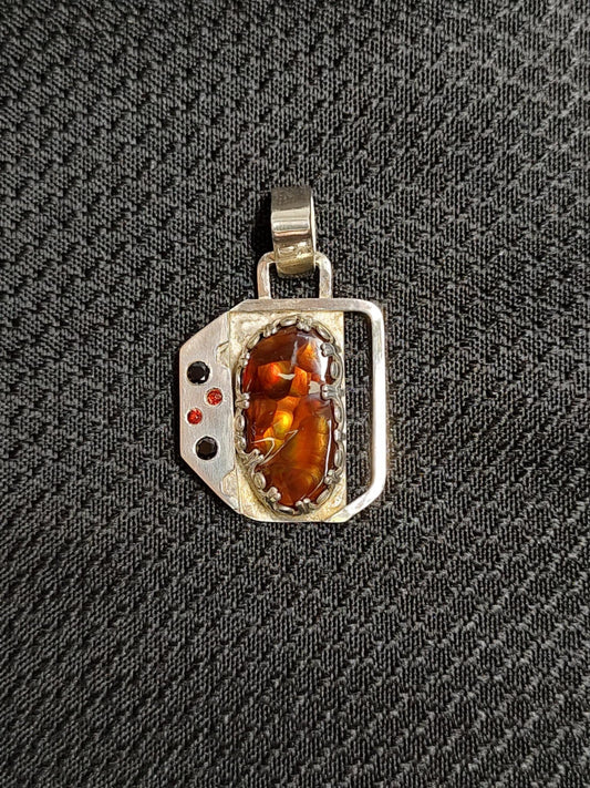 Fire Agate Pendant