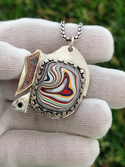 Motor Agate Pendant