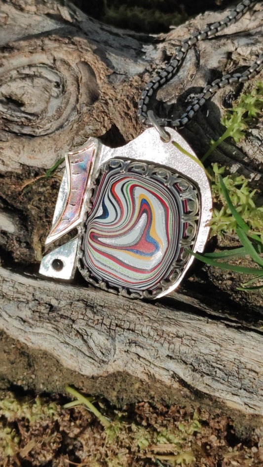 Motor Agate Pendant