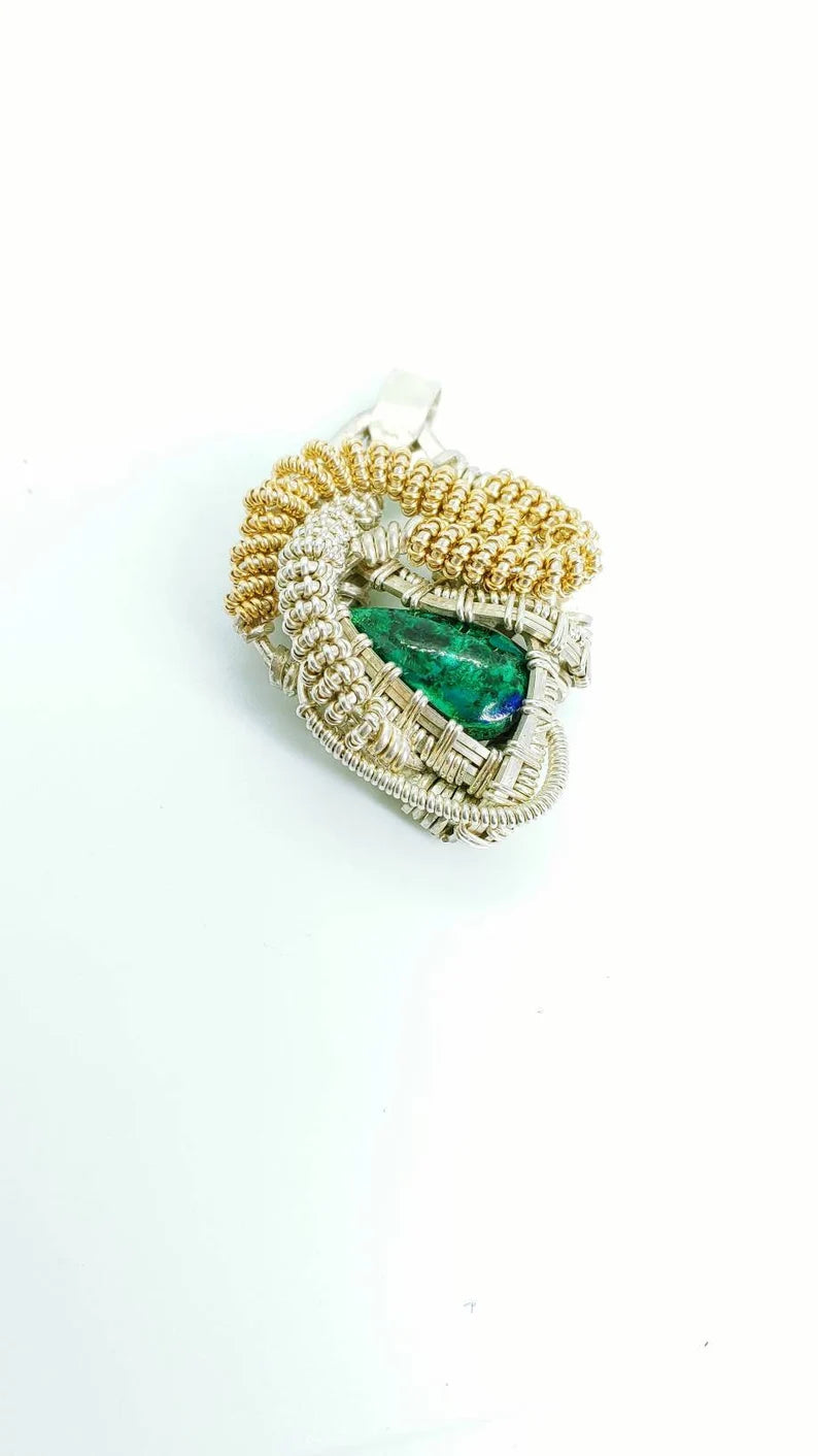 Azurite Malachite Pendant