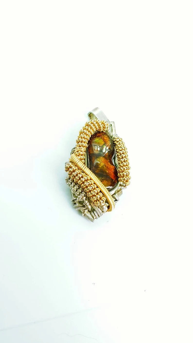 Fire Agate Pendant