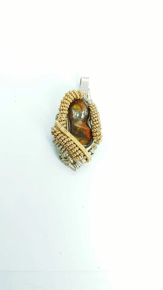 Fire Agate Pendant