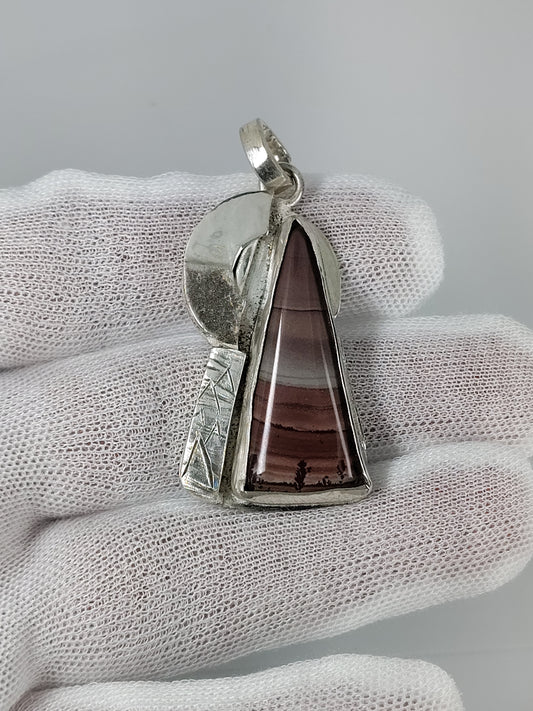 Apache Sage Rhyolite In Argentium Silver .940