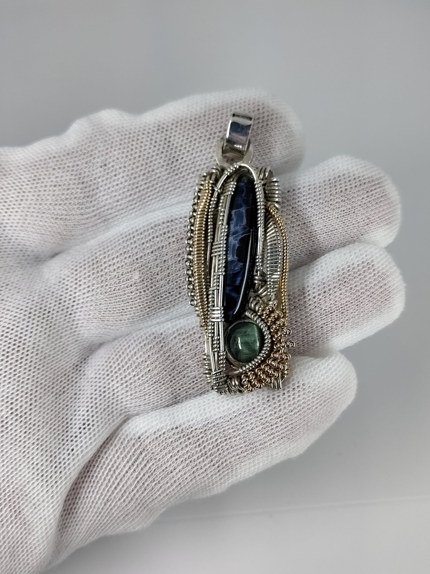 Pietersite Cat-Eye tourmaline Pendant