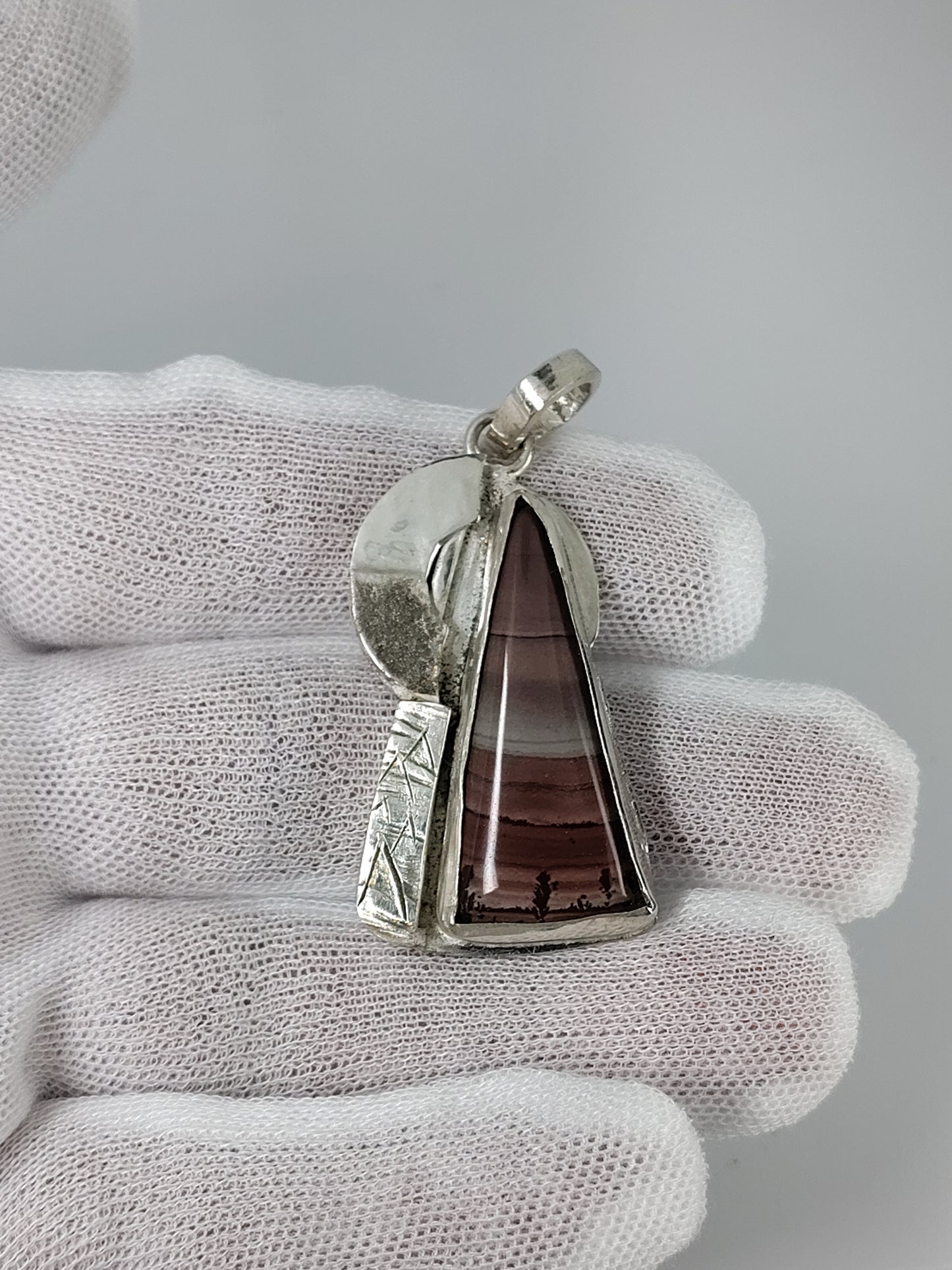 Apache Sage Rhyolite In Argentium Silver .940