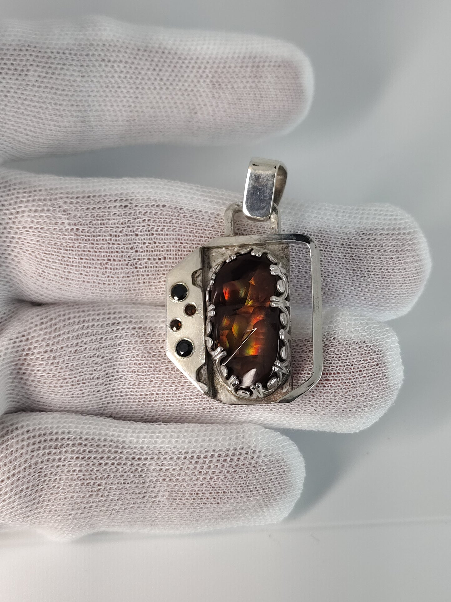 Fire Agate Pendant