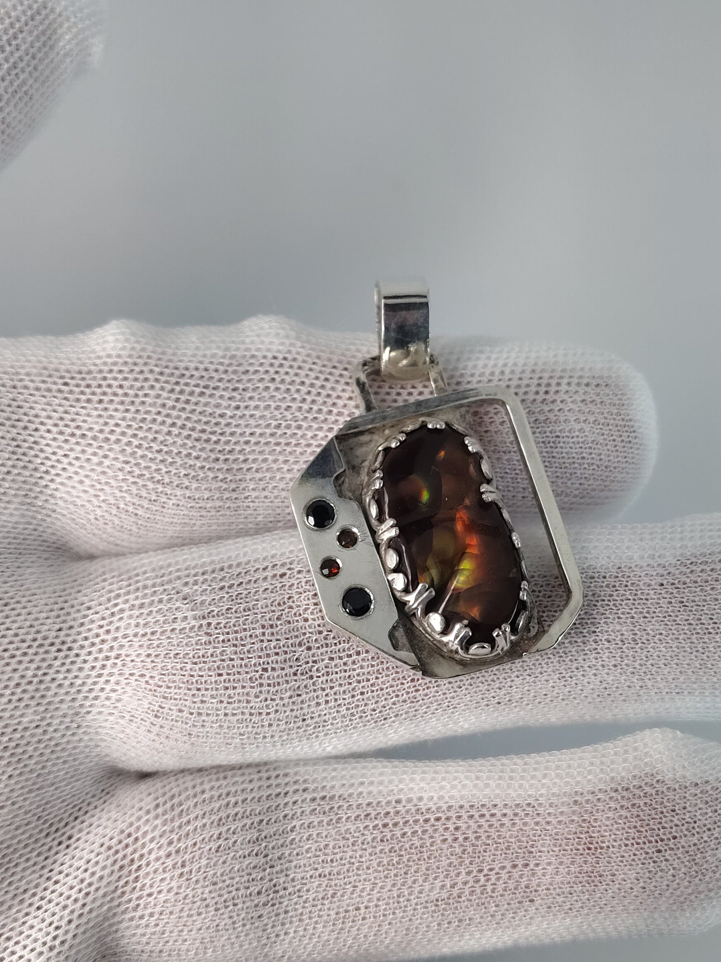 Fire Agate Pendant