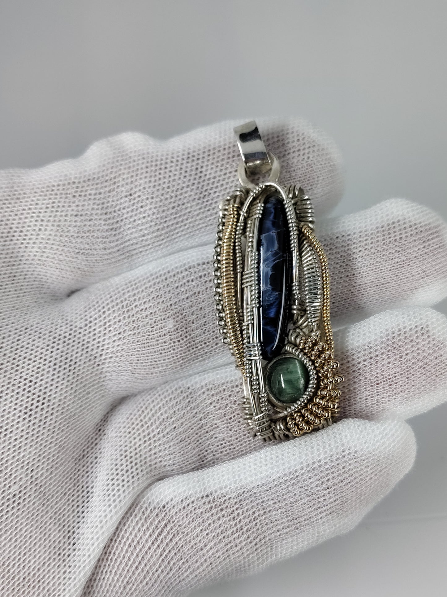 Pietersite Cat-Eye tourmaline Pendant