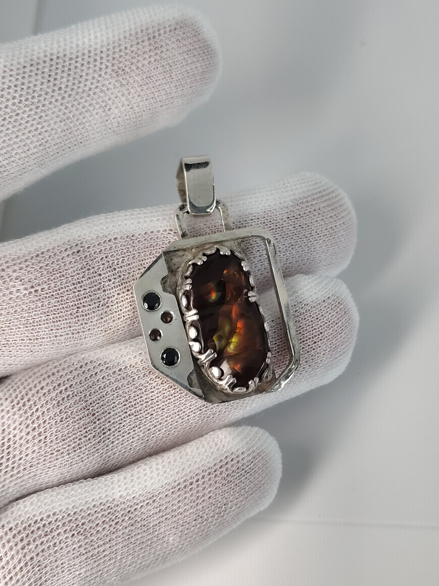 Fire Agate Pendant