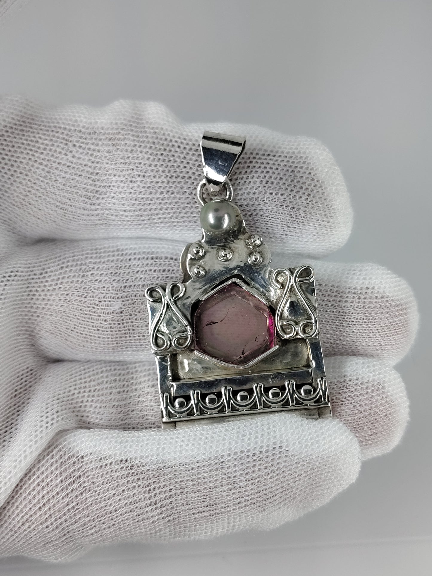 Watermelon Tourmaline Pendant