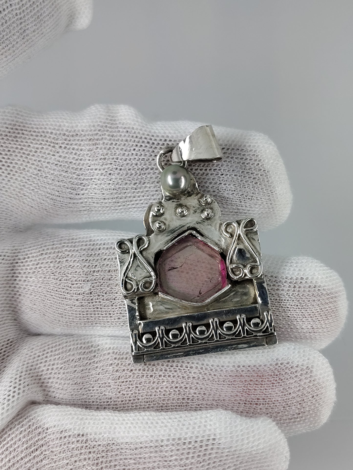 Watermelon Tourmaline Pendant