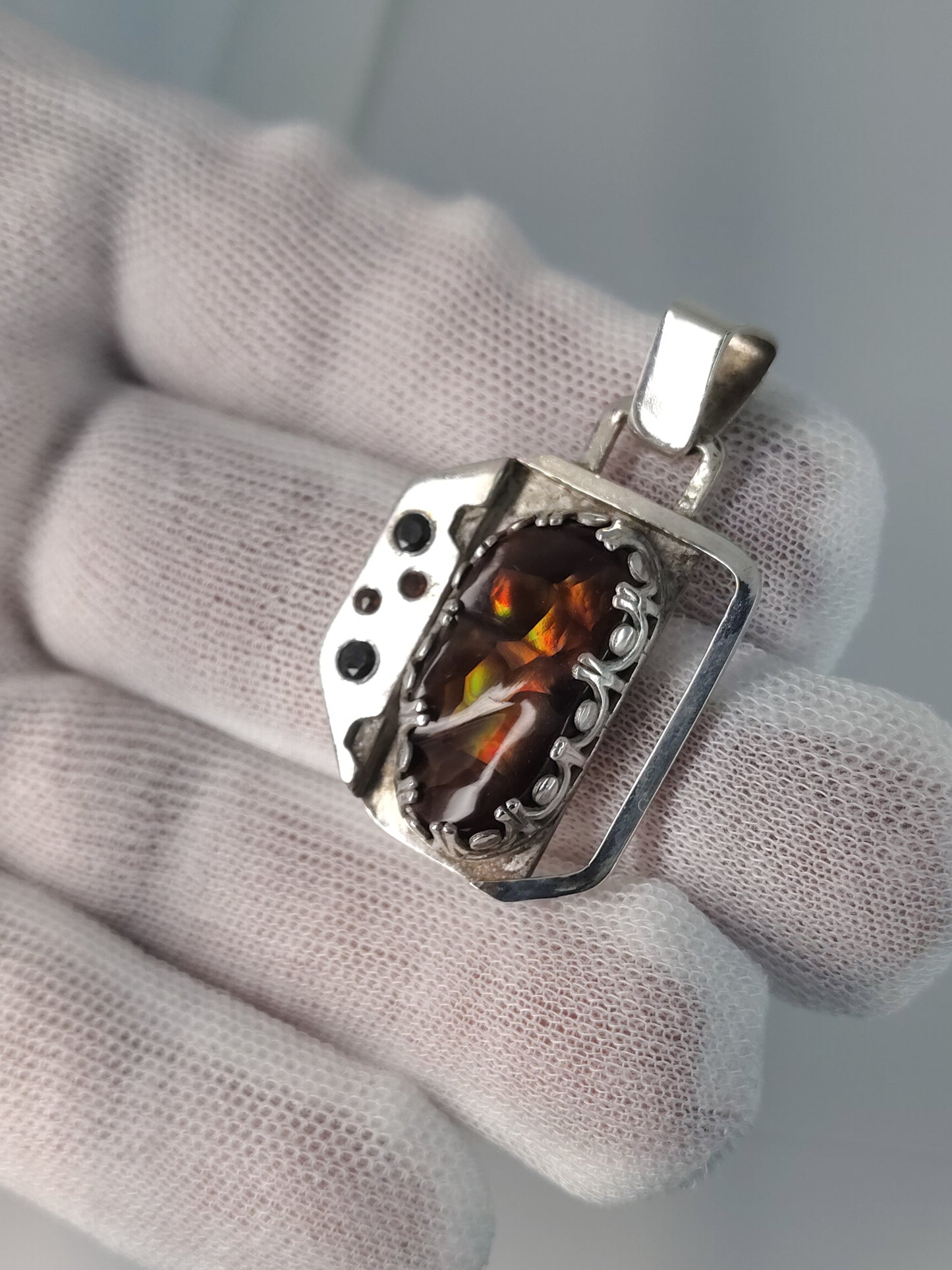 Fire Agate Pendant