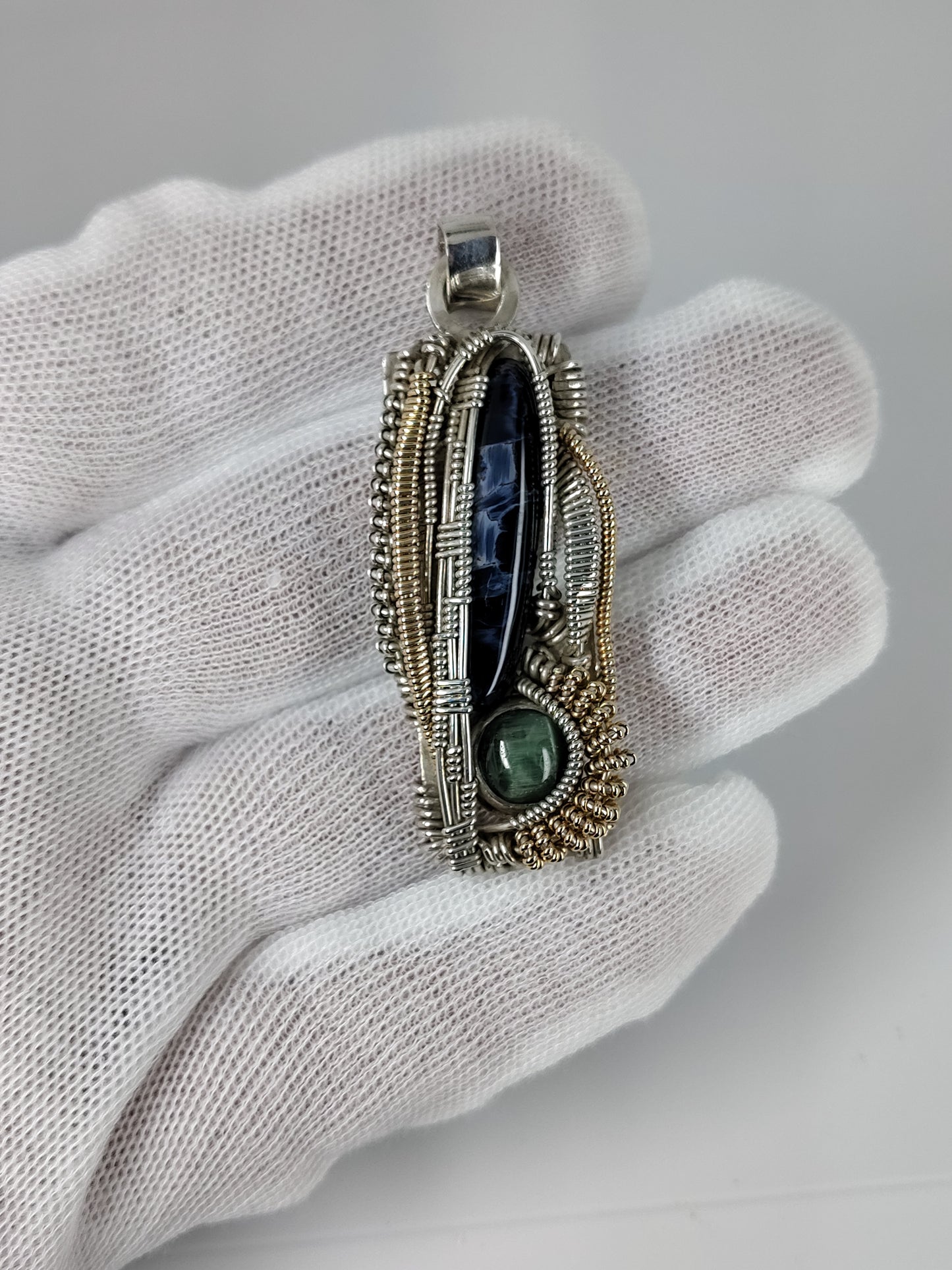 Pietersite Cat-Eye tourmaline Pendant