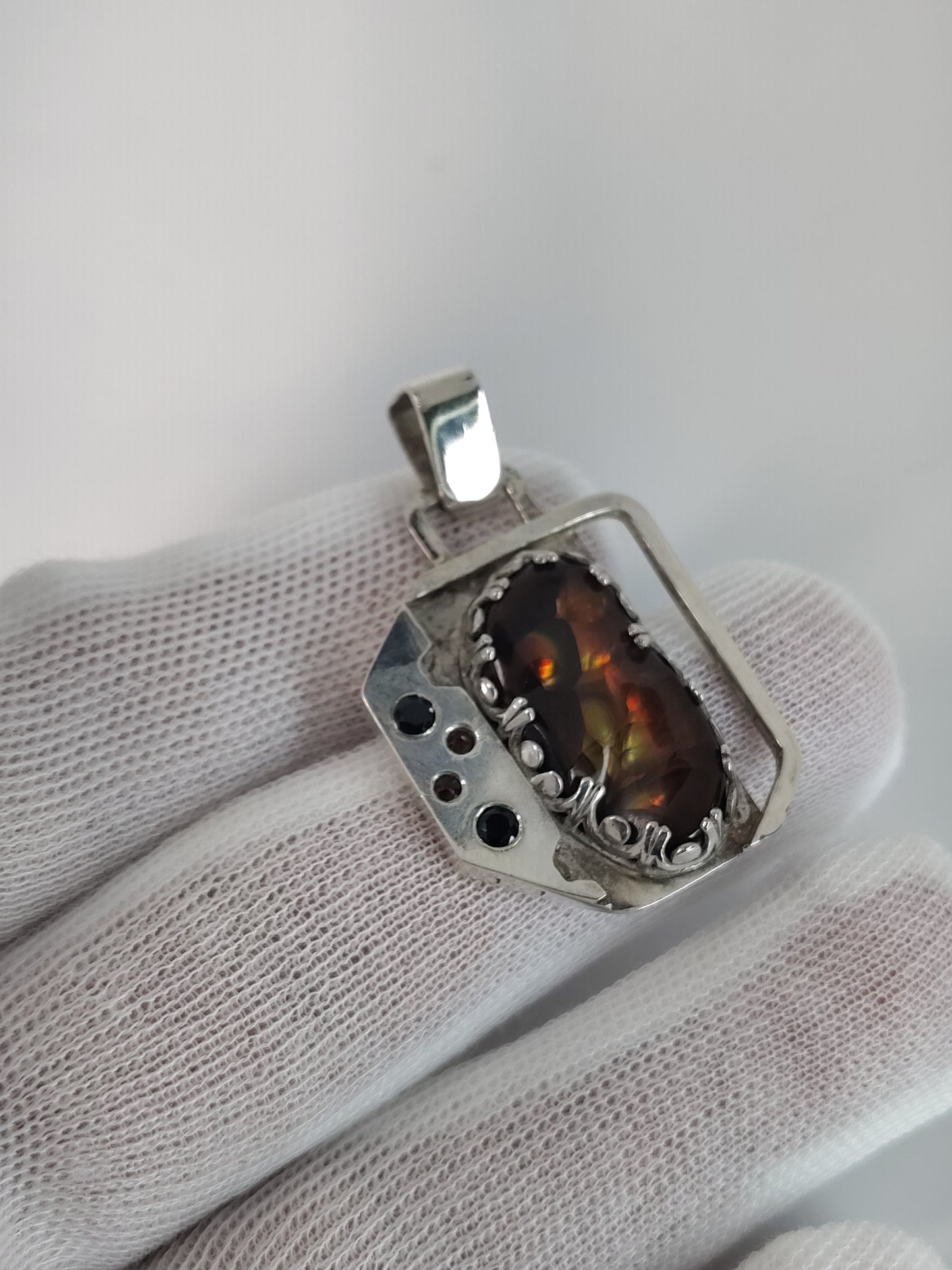 Fire Agate Pendant